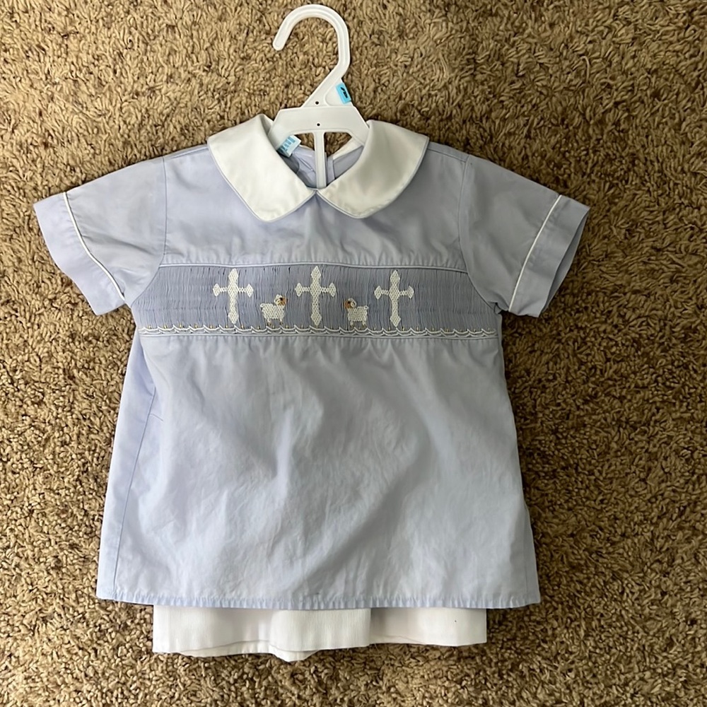 Toddler boys smoked outfit